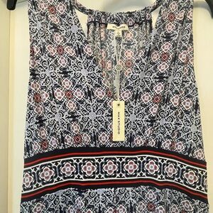 NWT Max Studio Navy and White Halter Sundress